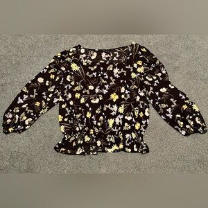 Ann Taylor Floral Top | Size L